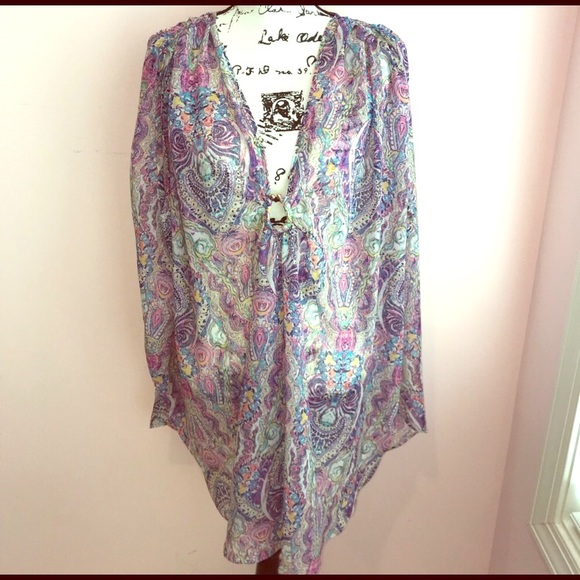 Victoria's Secret Other - Victoria Secret Swimsuit Cover purple paisley